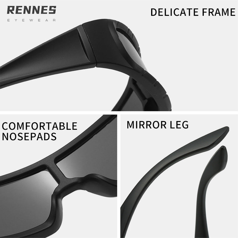 CHEVRIC | "Y2K" Cyber Shield Sunglasses