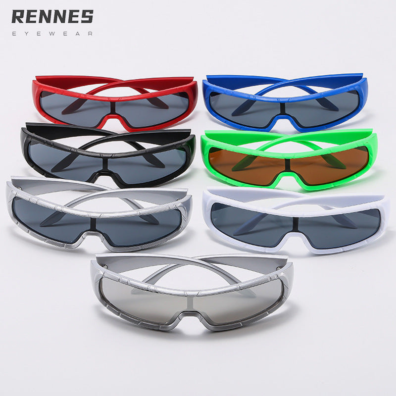 CHEVRIC | "Y2K" Cyber Shield Sunglasses