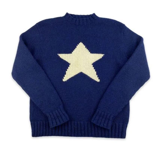 CHEVRIC | "Astro" Vintage Star Knit Pullover