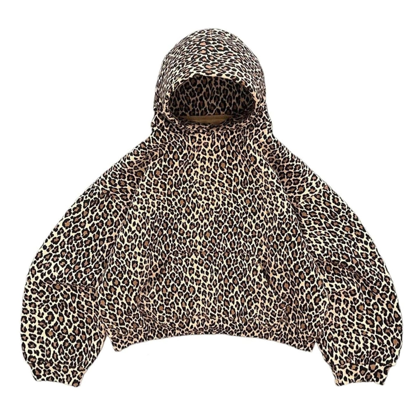 CHEVRIC | Vintage Leopard Slouch Hoodie