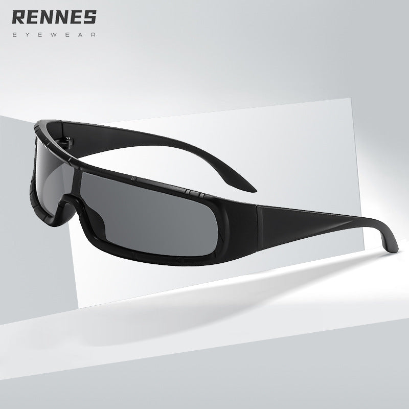 CHEVRIC | "Y2K" Cyber Shield Sunglasses
