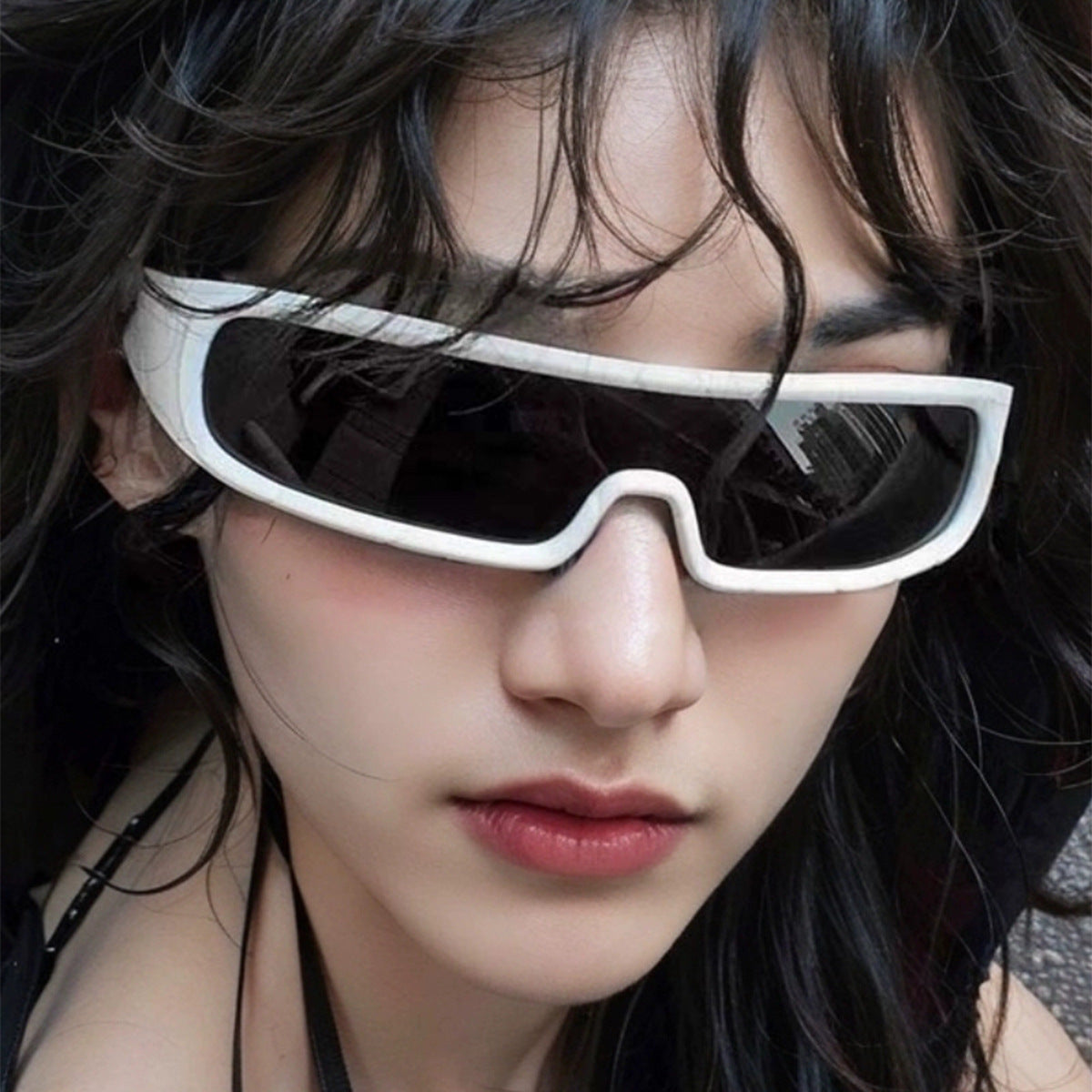 CHEVRIC | "Y2K" Cyber Shield Sunglasses